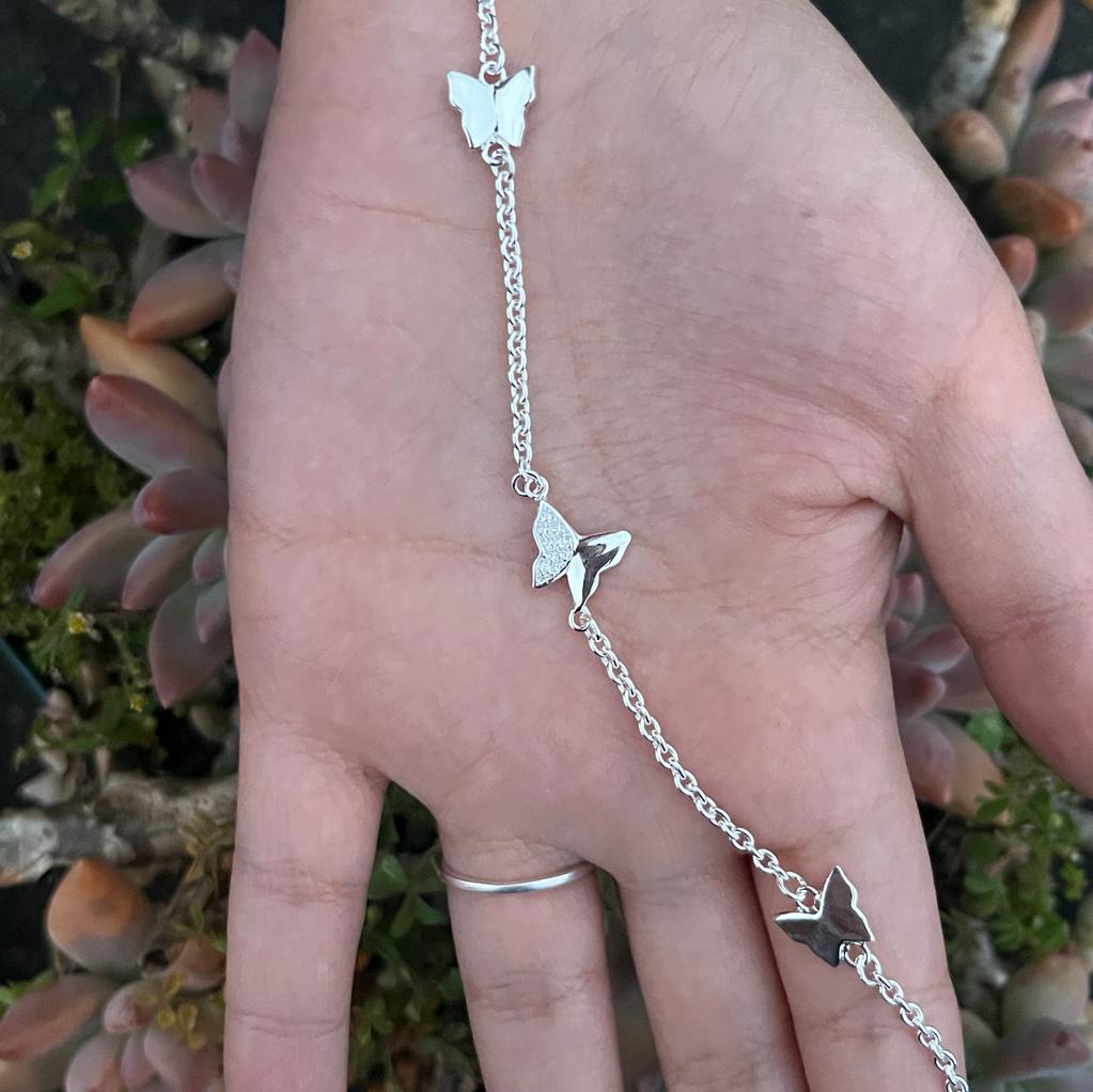 Pulsera de Plata 925 para Dama, Mariposas