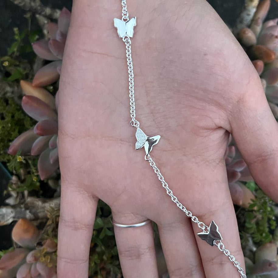 Pulsera de Plata 925 para Dama, Mariposas
