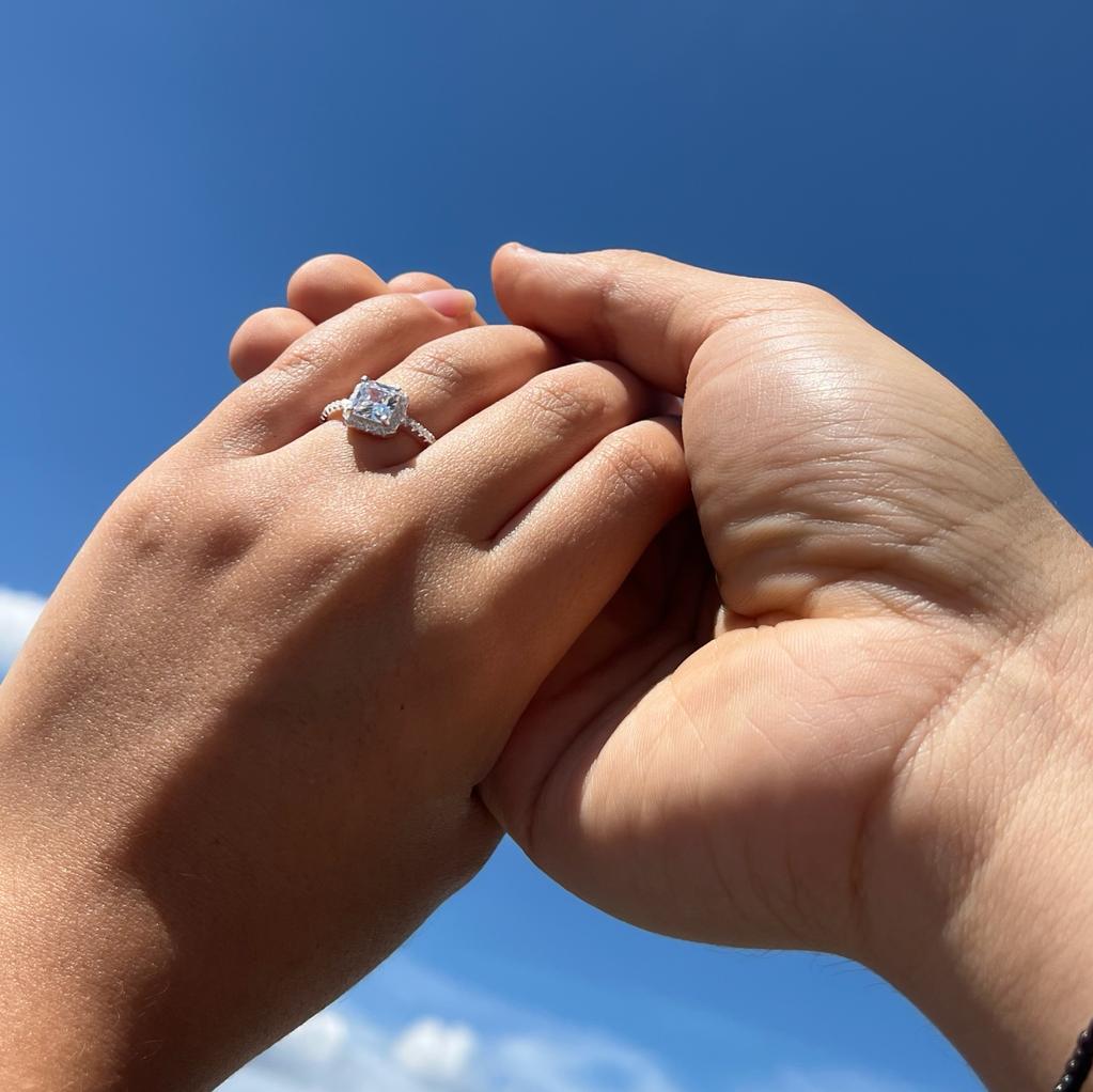 Anillo de Compromiso de Plata 925, Always