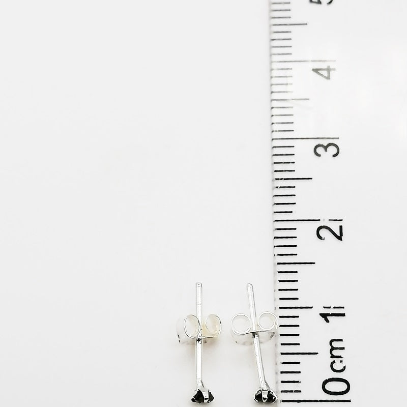 Aretes de Plata 925, Circón Cuadrado