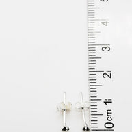 Aretes de Plata 925, Circón Cuadrado