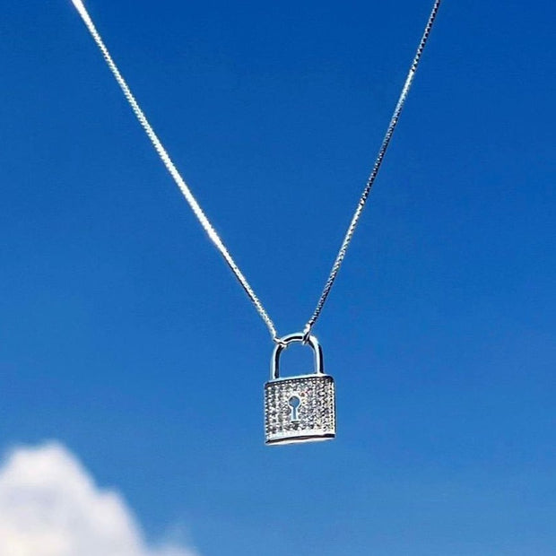 Gargantilla de Plata 925, Candado