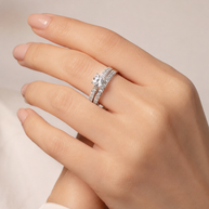 Anillo Eternité de Compromiso y Matrimonio – Plata 925