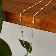 Cadena Veneciana de Plata 925, Bolitas