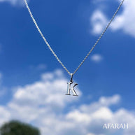 Cadena de Plata 925, con dije de Inicial