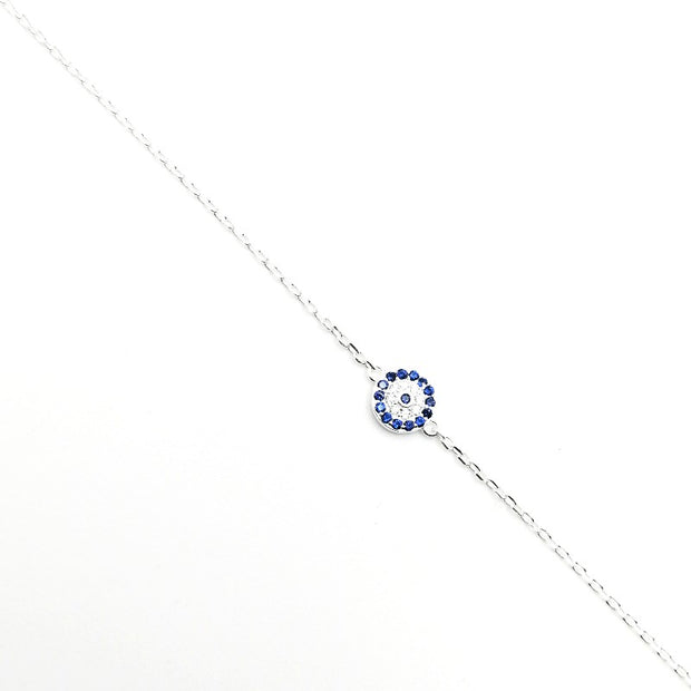 Tobillera de Plata 9.25 para Dama, de Ojo Turco