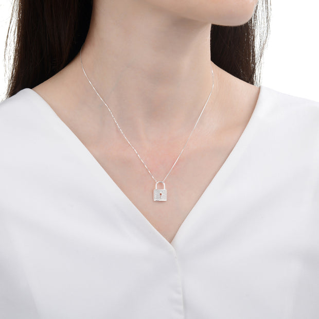 Gargantilla de Plata 925, Candado