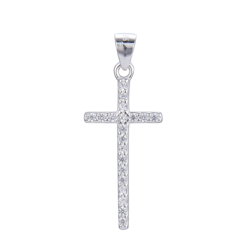 Gargantilla de Plata 925, con dije de Cruz