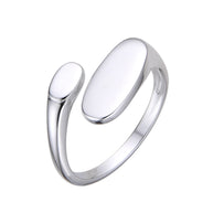 Anillo Ajustable Inflado Liso – Plata 925
