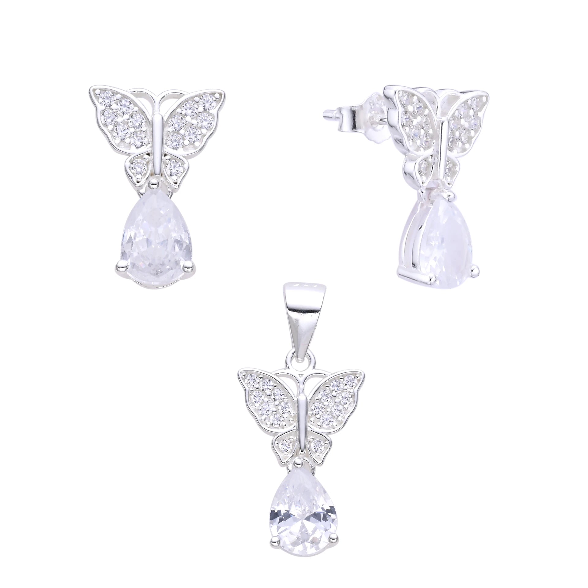 conjunto de Mariposas – Plata 925