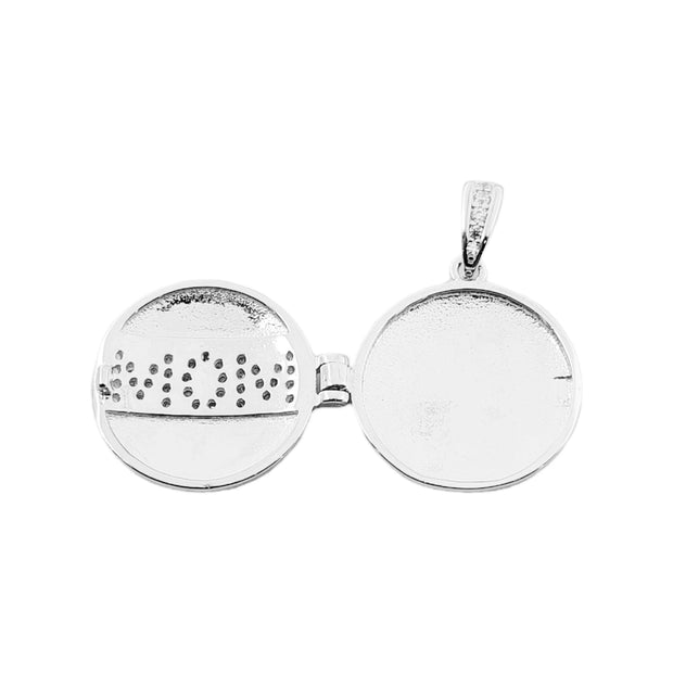 Dije Relicario Redondo “Best Mom Ever” 18mm – Plata 925