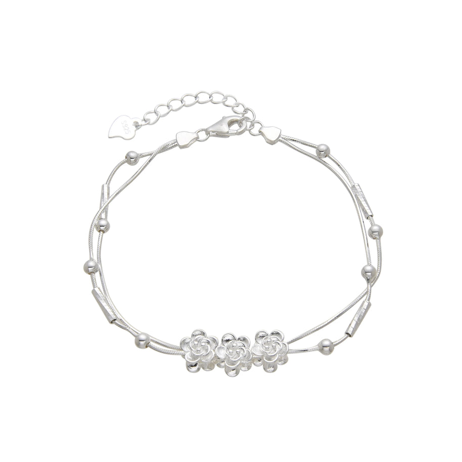 Pulsera de Flores – Plata 925