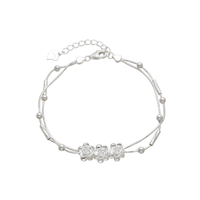 Pulsera de Flores – Plata 925