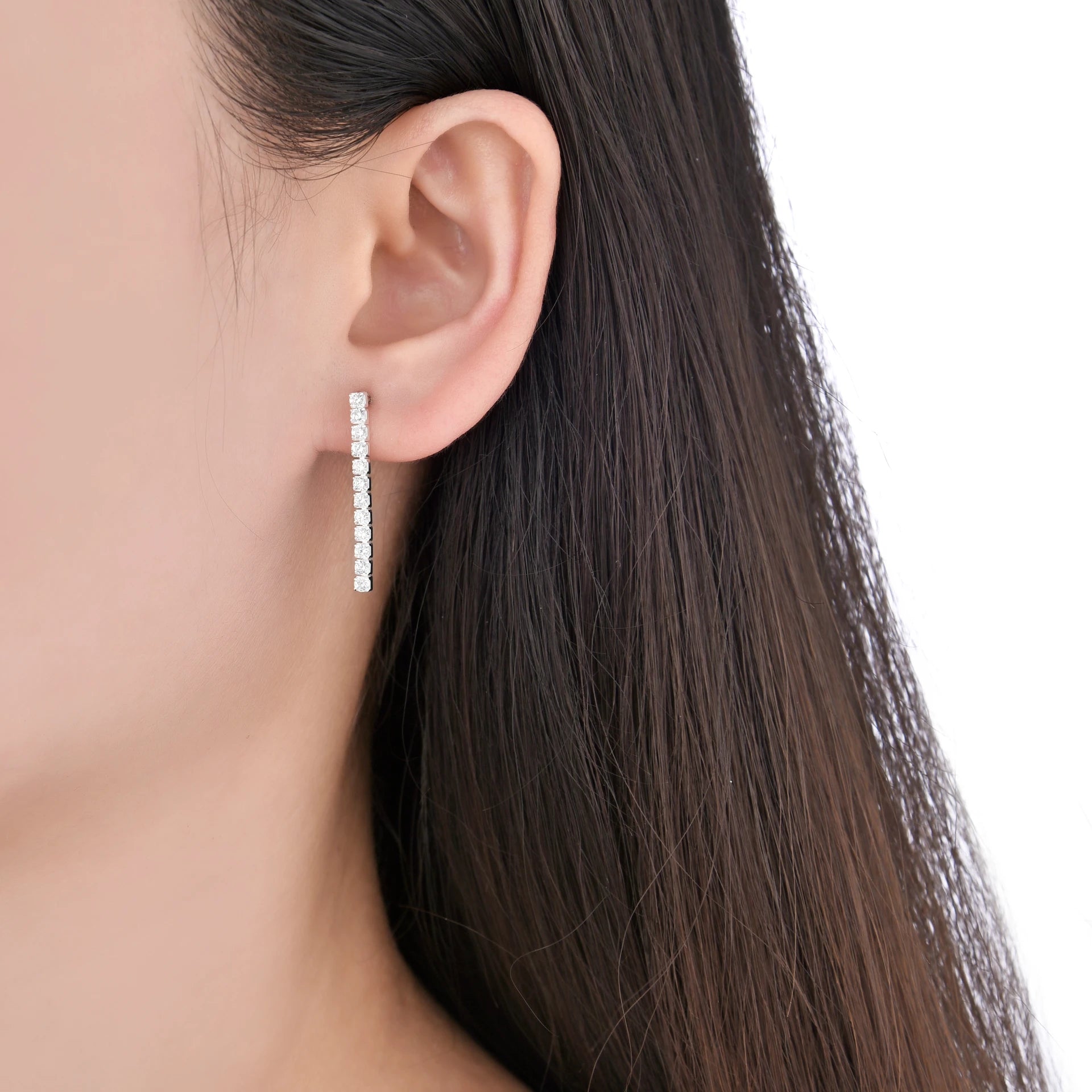 Aretes Tipo Tennis 2.3 mm – Plata 925