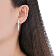Aretes Tipo Tennis 2.3 mm – Plata 925