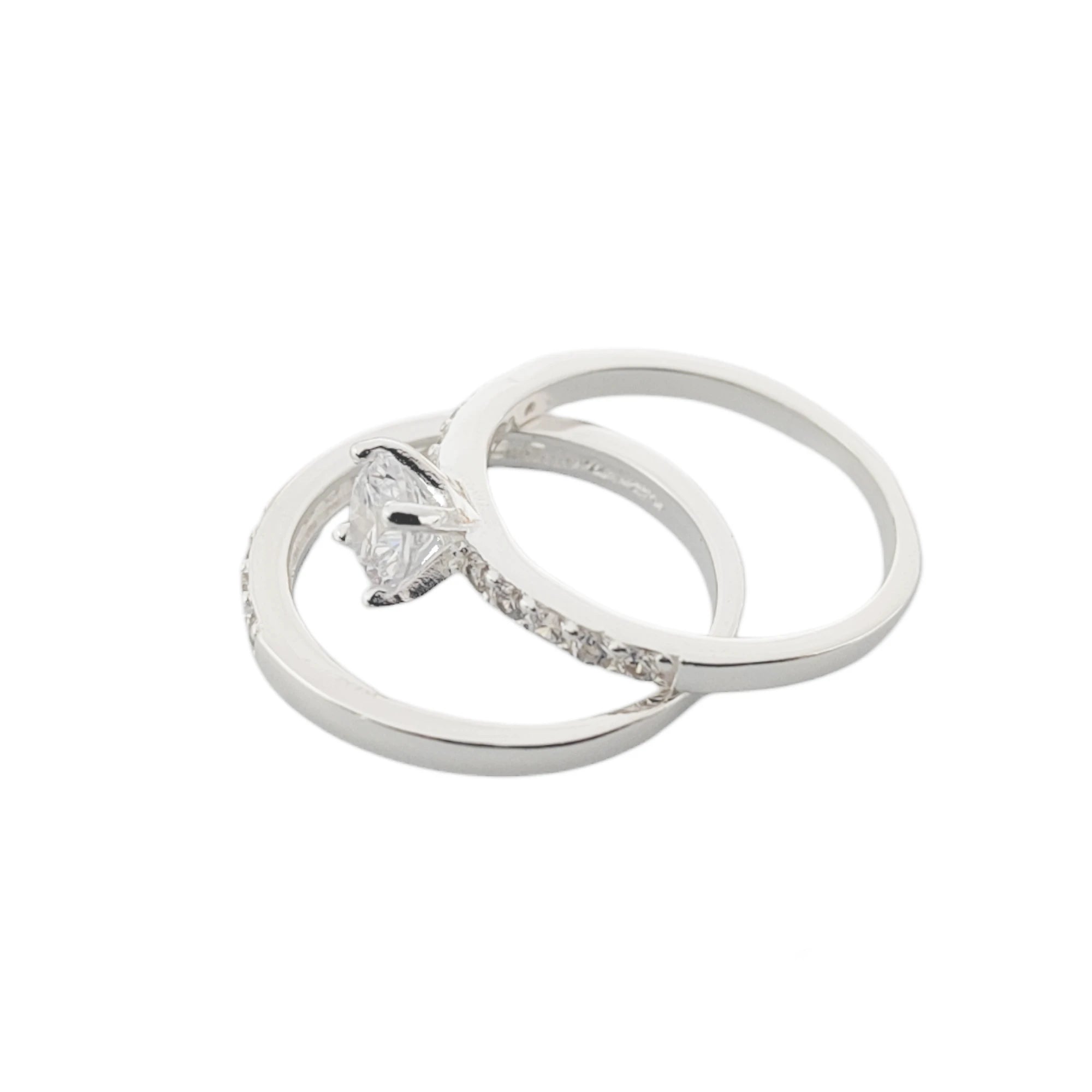 Anillo Eternité de Compromiso y Matrimonio – Plata 925