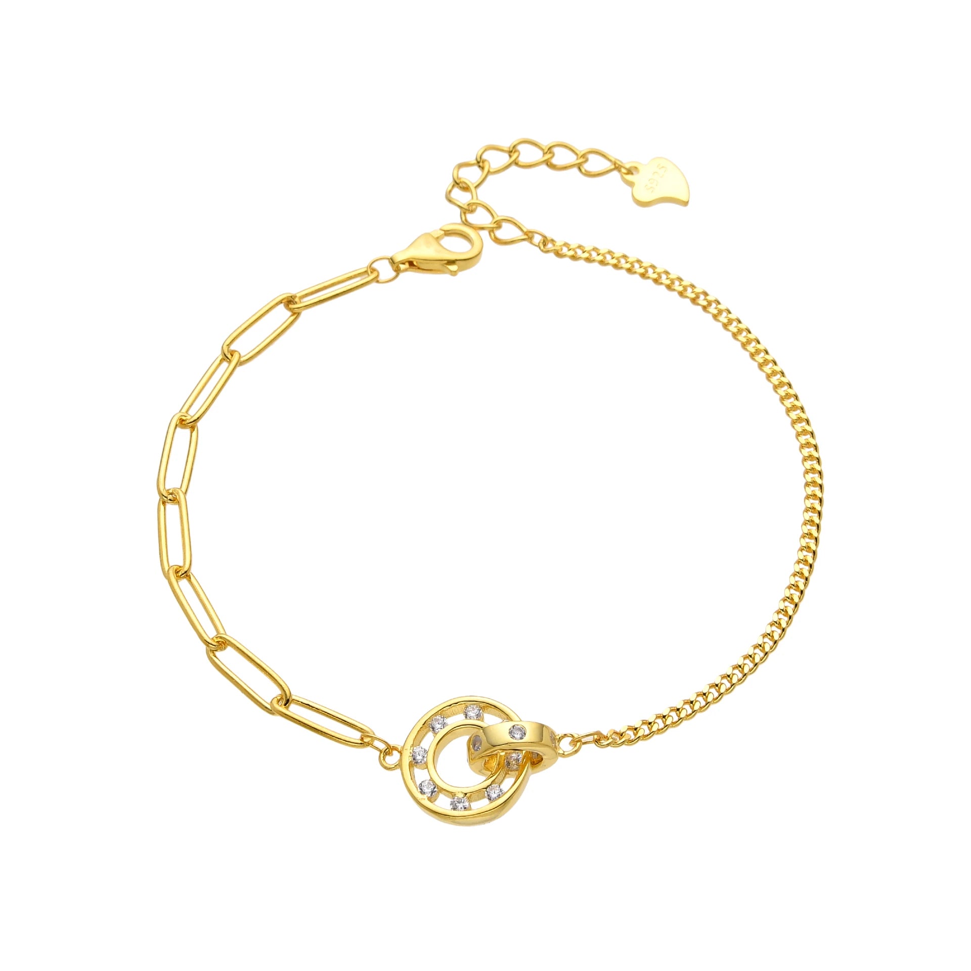 Pulsera de Aros Entrelazados – Plata 925