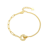 Pulsera de Aros Entrelazados – Plata 925