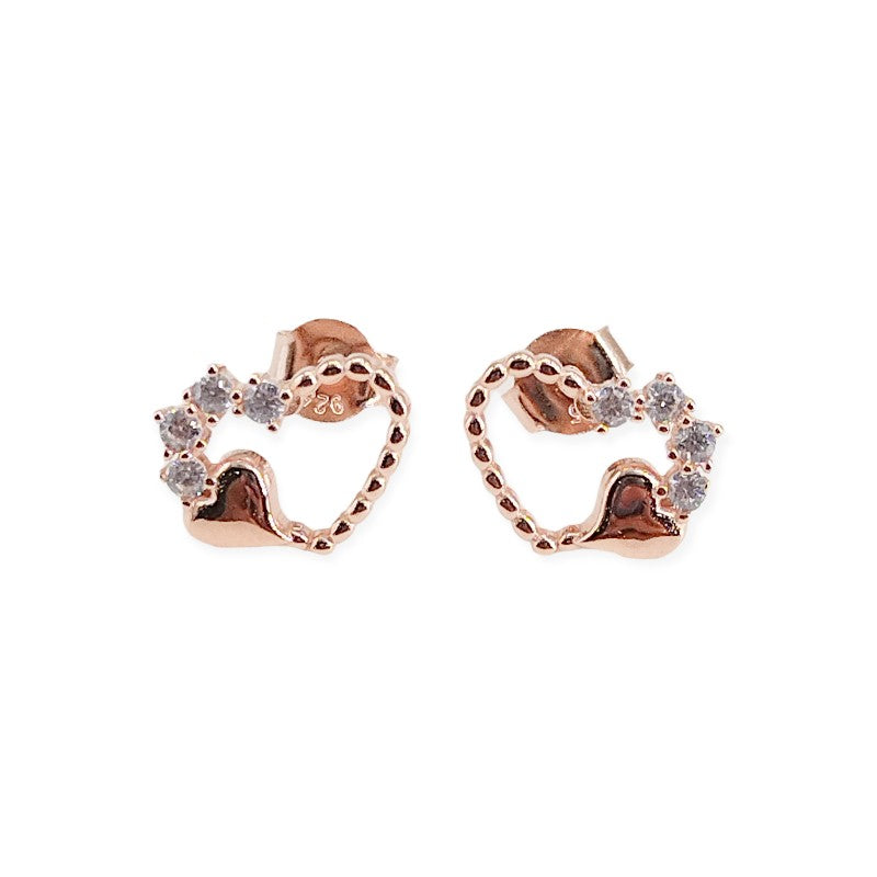 Aretes Corazón Royale – Plata 925