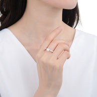 Anillo de Compromiso Solitario – Plata 925