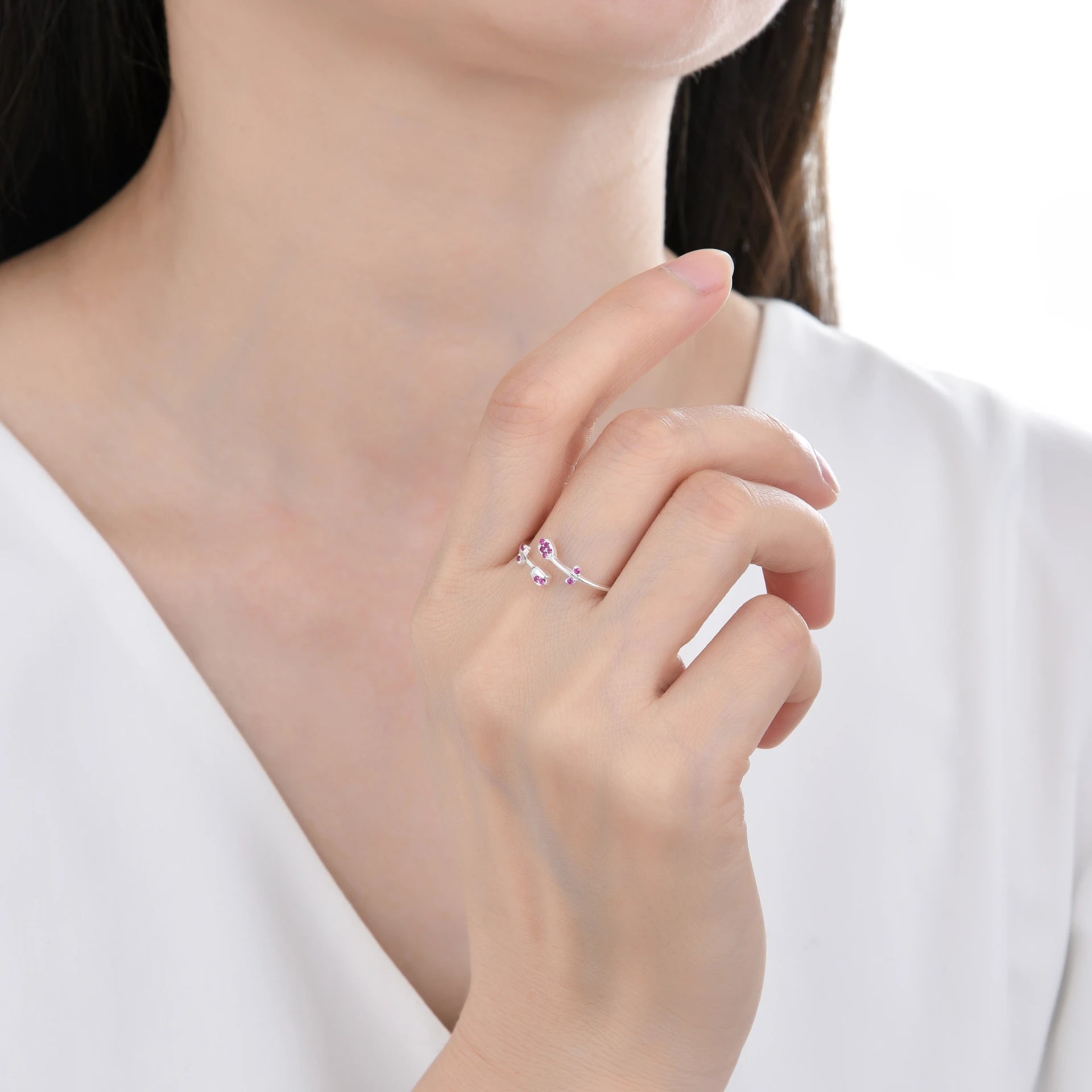 Anillo Tulipán Blossom – Plata 925 Ajustable