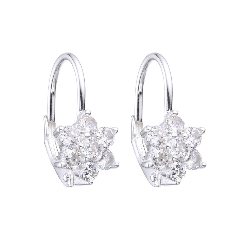 Aretes Flor Lumière – Plata 925