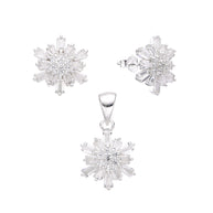 Conjunto de Flor – Plata 925