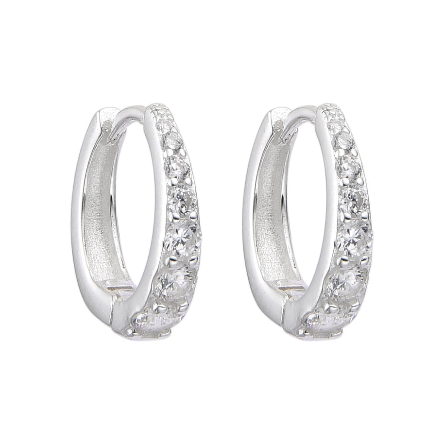 Aretes Huggies Luz Serena – Plata 925