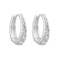 Aretes Huggies Luz Serena – Plata 925