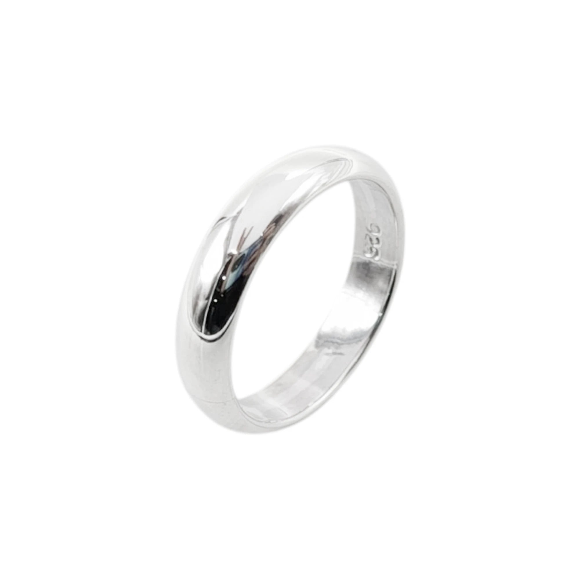 Alianza Liso 4 mm – Plata 925