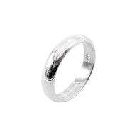 Alianza Liso 4 mm – Plata 925