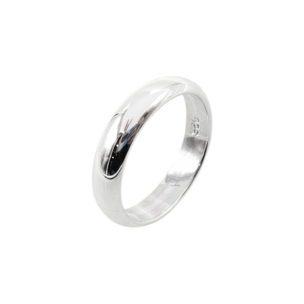 Alianza Liso 4 mm – Plata 925