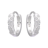 Aretes Huggies Espiga de Luz – Plata 925