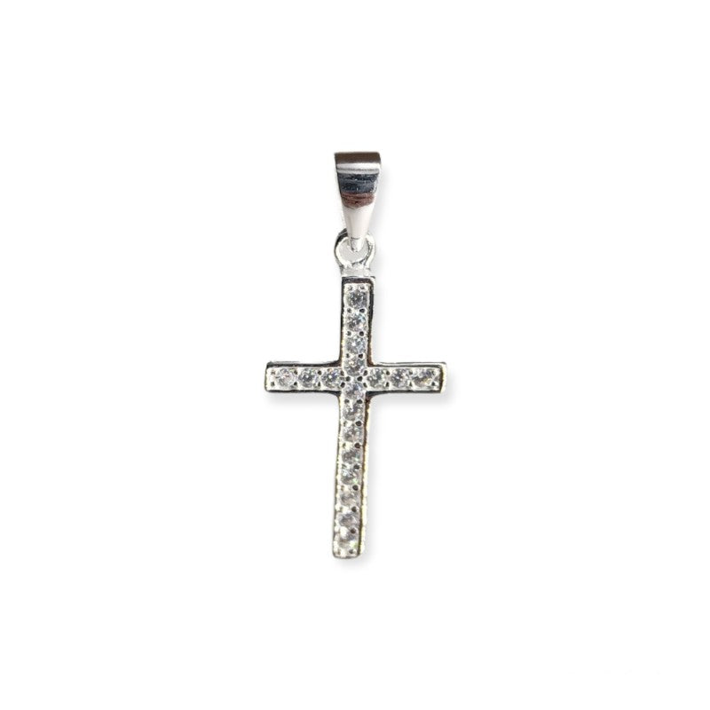 Dije de Cruz con Circones – Plata 925