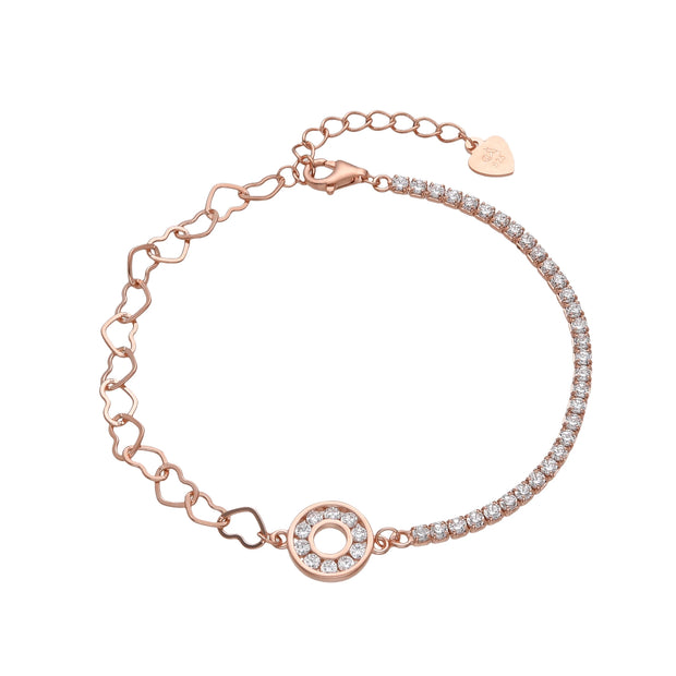 Pulsera Circle of Light rose – Plata 925 Baño en Oro Rosado