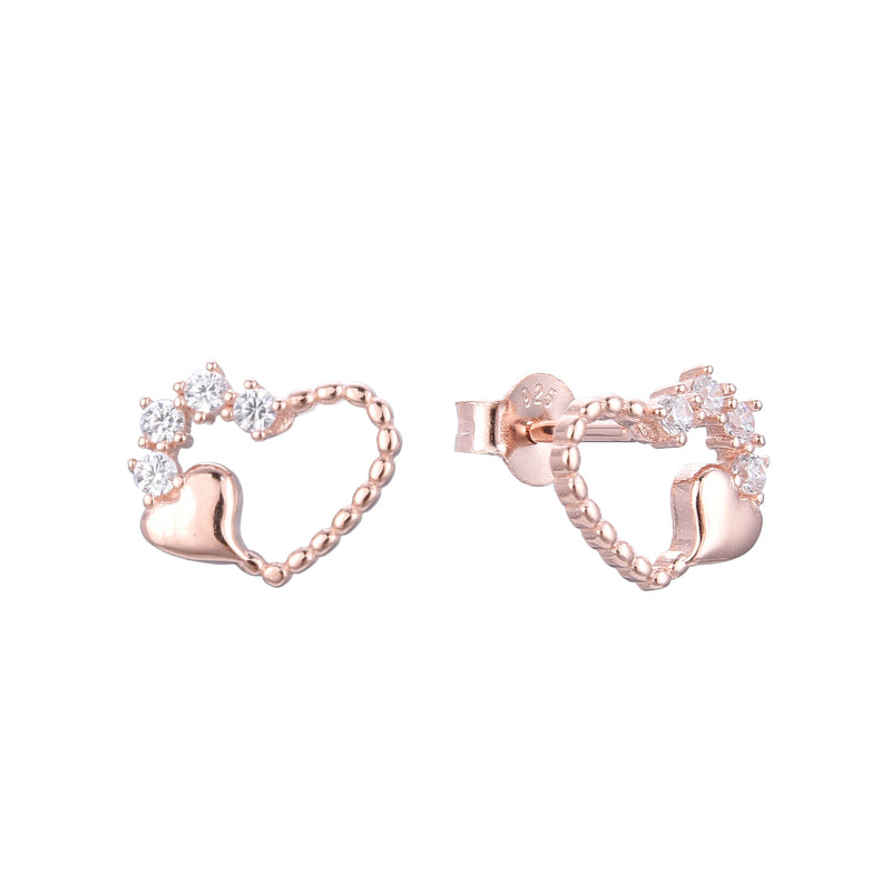 Aretes Corazón Royale – Plata 925