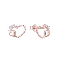 Aretes Corazón Royale – Plata 925