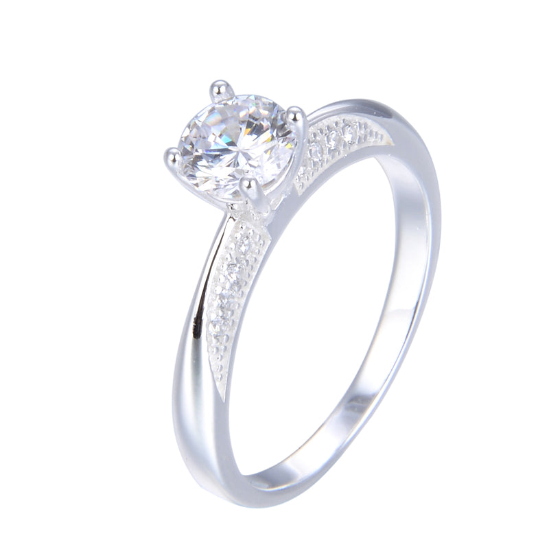 Anillo de Compromiso 6 mm – Plata 925