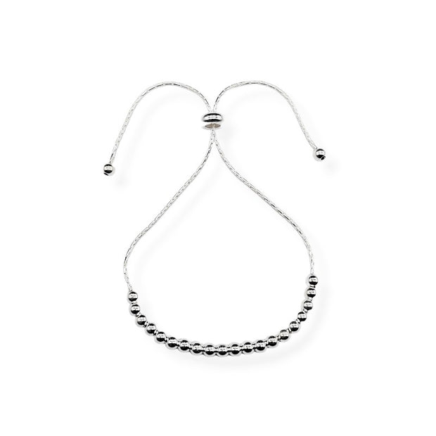 Pulsera Esferas de Plata 925 – Elegancia Minimalista 3 mm