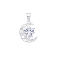 Dije de Luna y Corazón – Plata 925