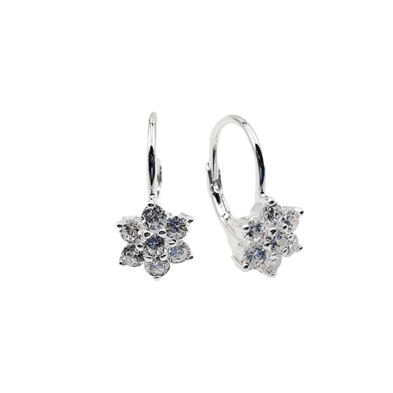 Aretes Flor Lumière – Plata 925