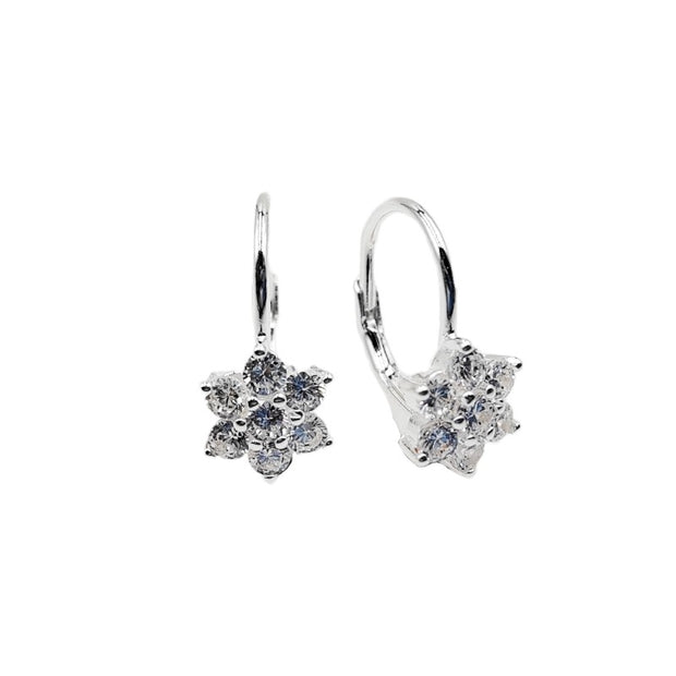 Aretes Flor Lumière – Plata 925