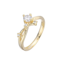 Anillo de Estrellas baño de oro – Plata 925
