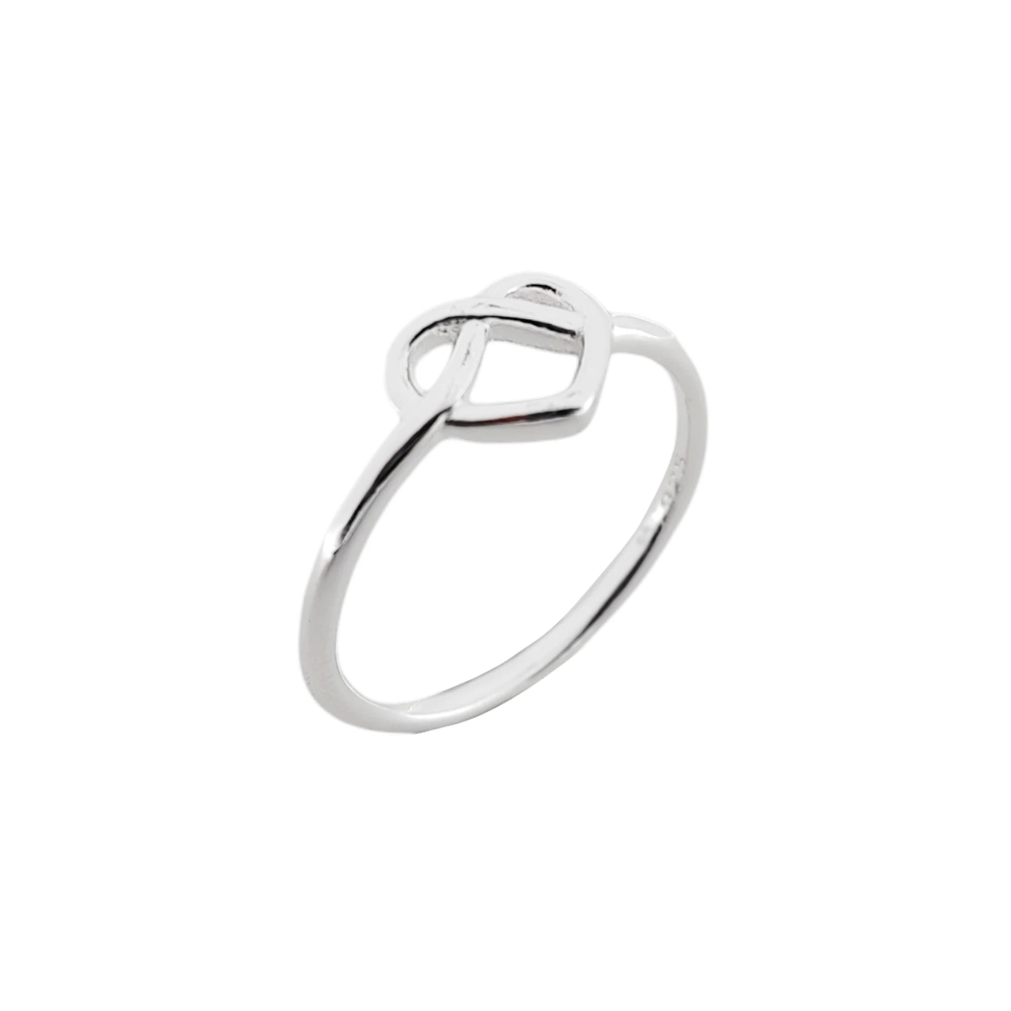 Anillo de Corazón Entrelazado Amor infinito – Plata 925