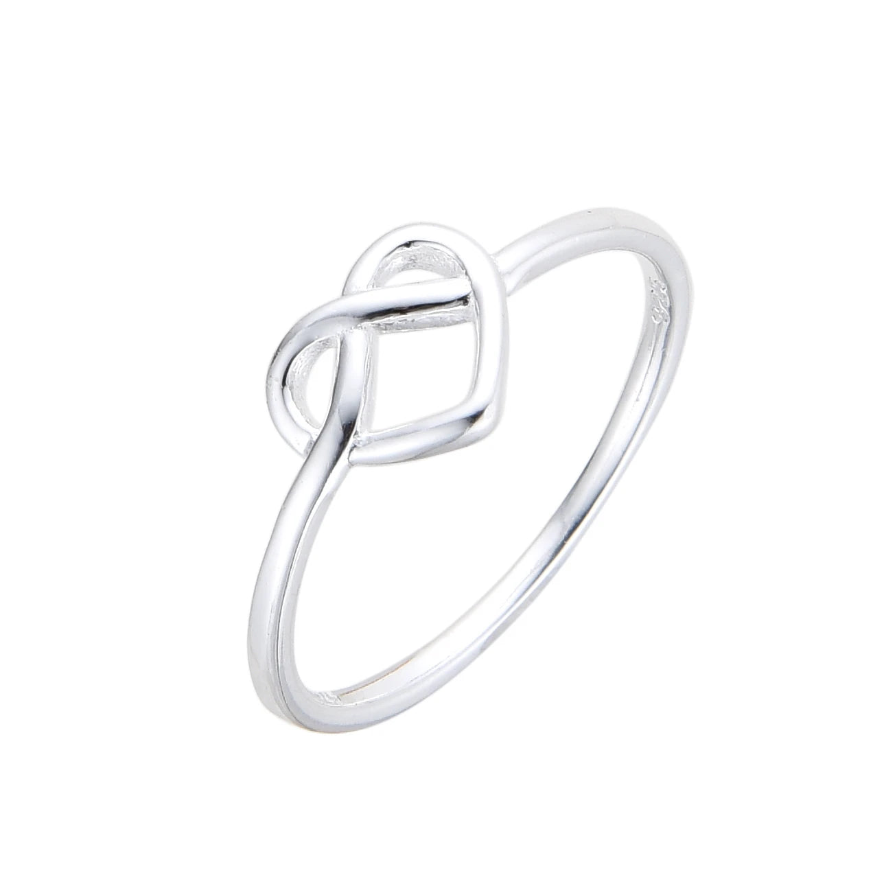 Anillo de Corazón Entrelazado Amor infinito – Plata 925