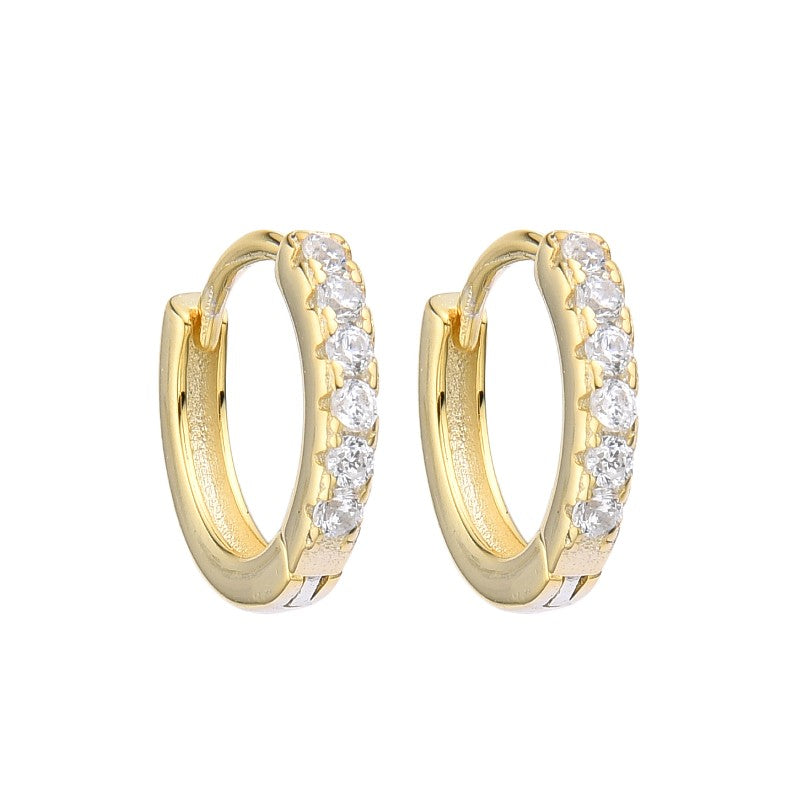 Aretes Huggies Impériale 12 mm – Plata 925