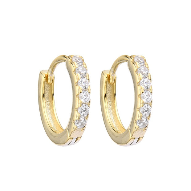 Aretes Huggies Impériale 12 mm – Plata 925