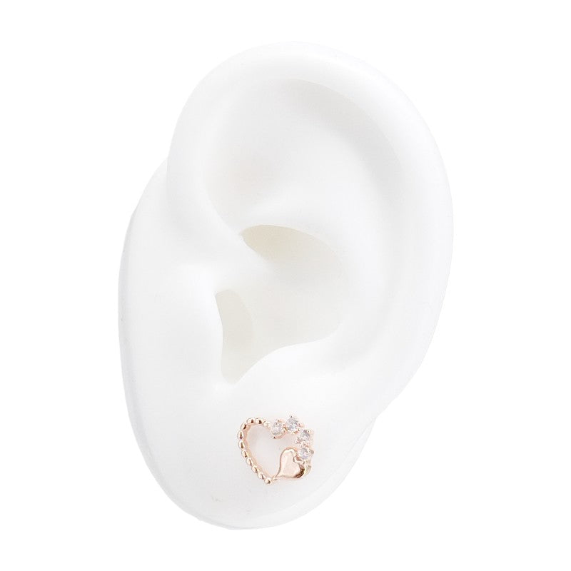 Aretes Corazón Royale – Plata 925