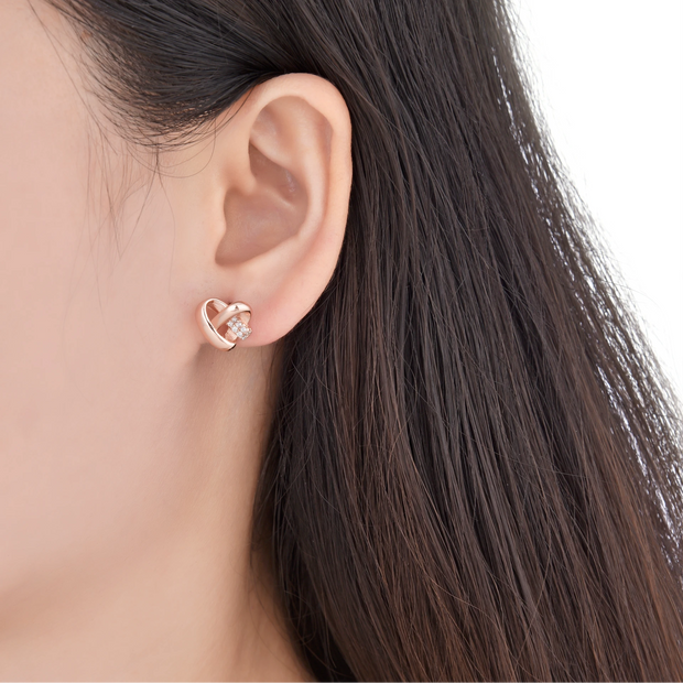 Aretes Corazón – Plata 925