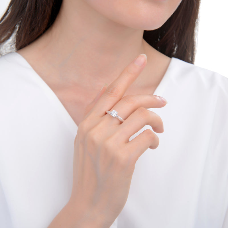 Anillo de Compromiso 6 mm – Plata 925